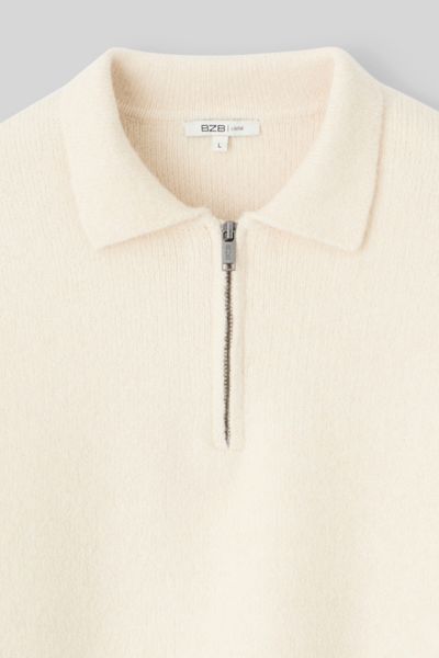 Pull col polo zippé
