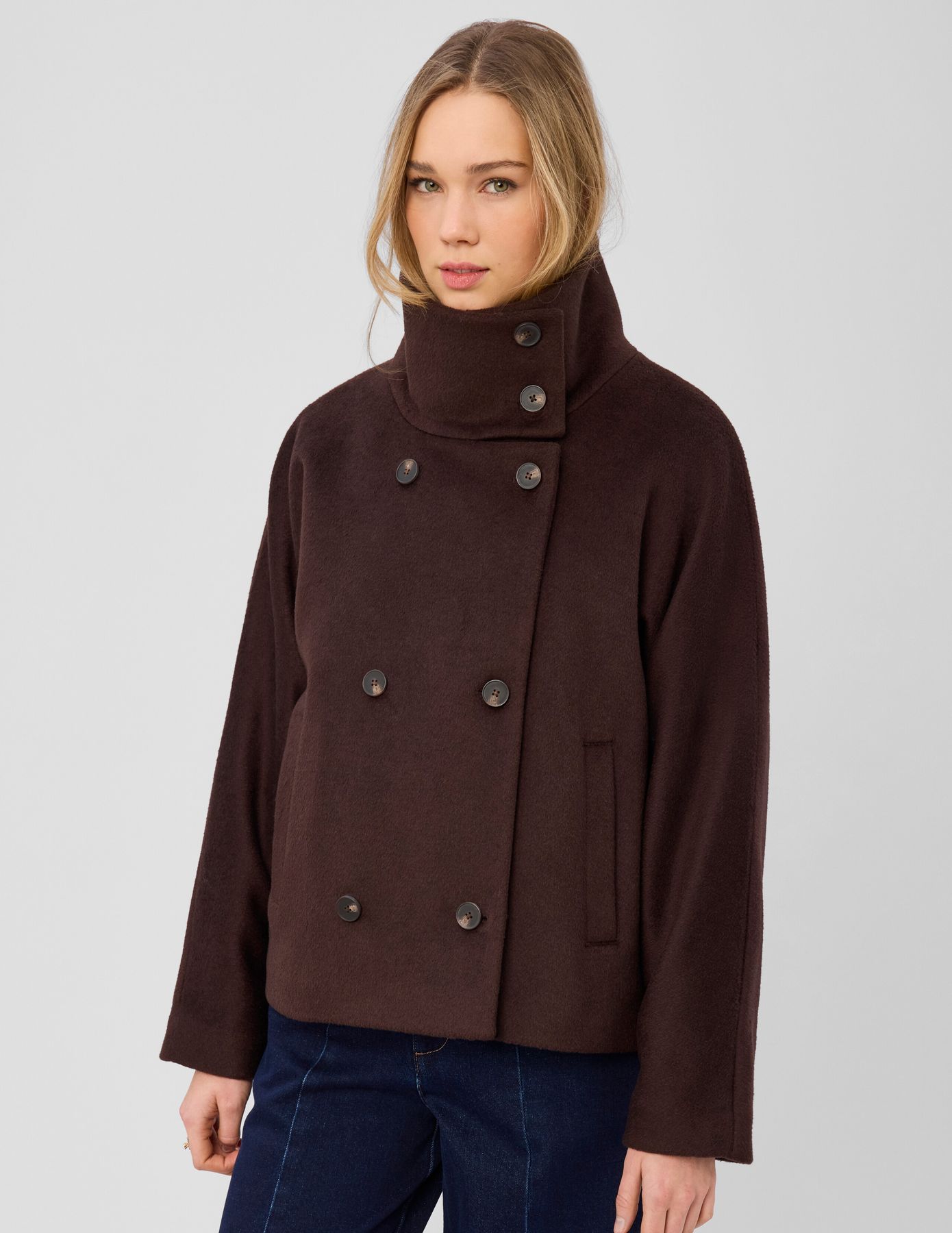 Lainage court col montant