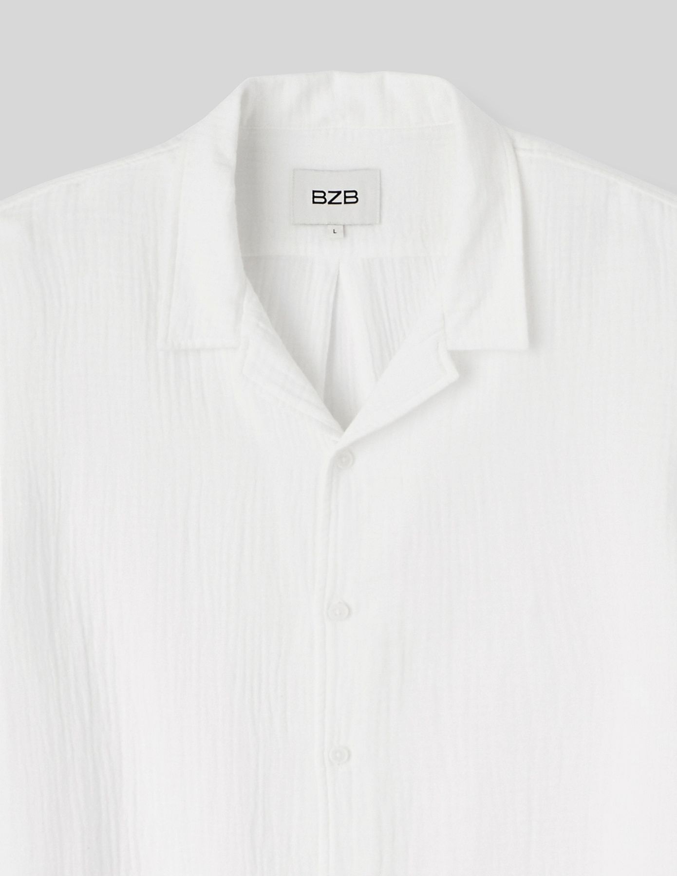 Chemise manches courtes gaze de coton