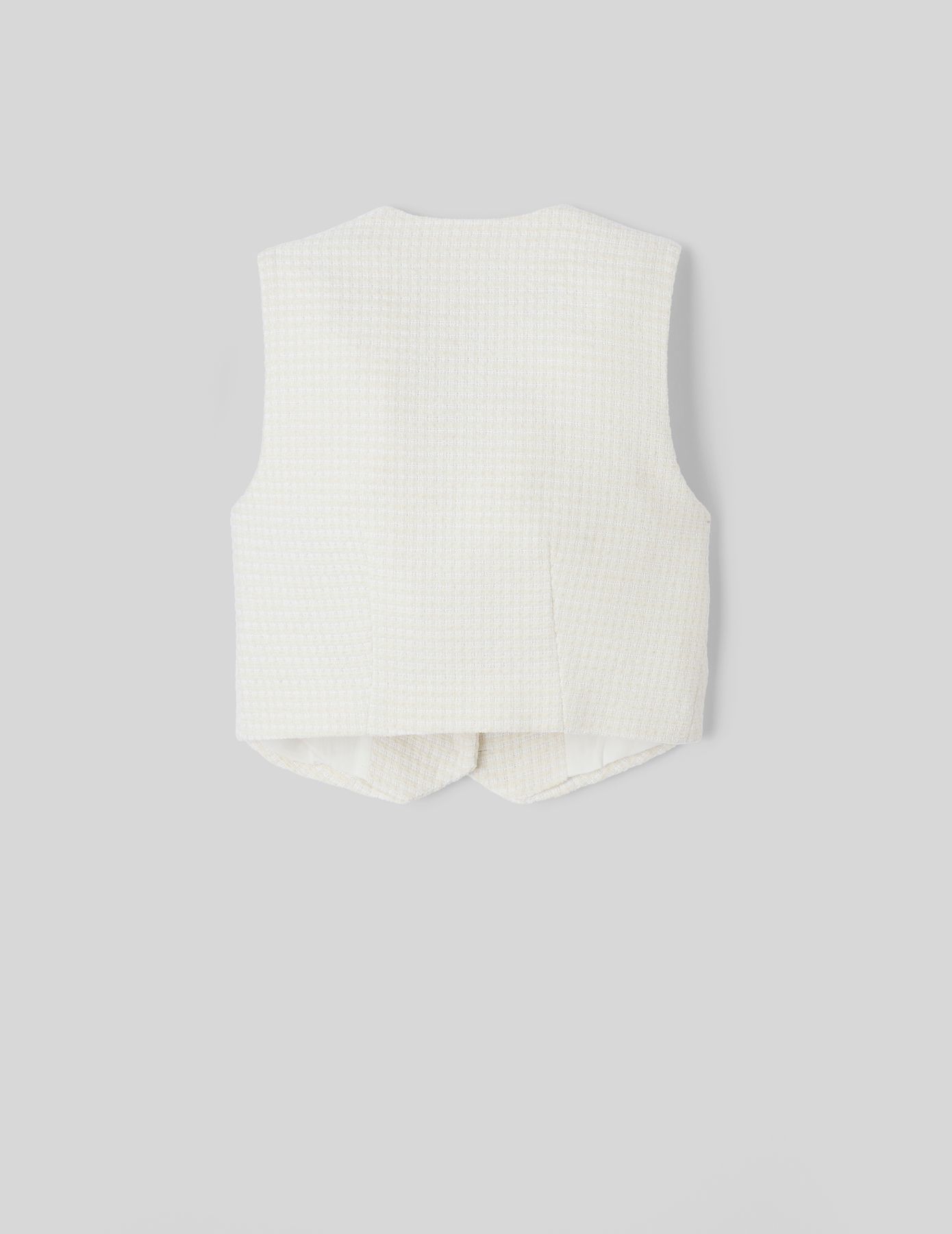 Gilet sans manches en tweed
