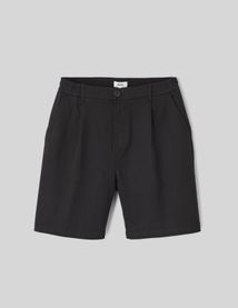 Bermuda à pinces taille élastiquée
