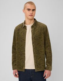 Chemise en velours imprim&eacute;e