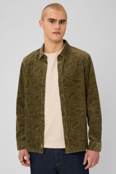 Chemise en velours imprim&eacute;e