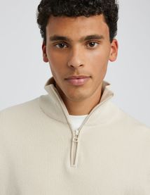 Pull col montant zippé