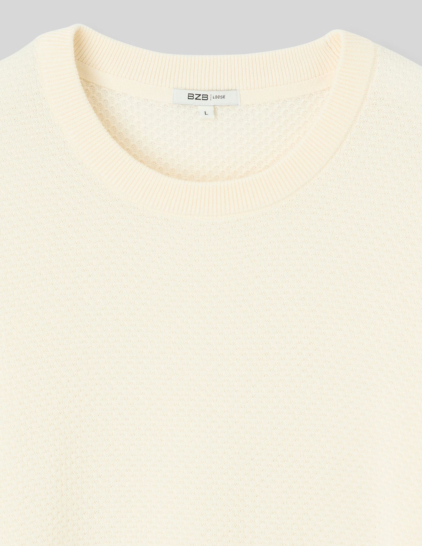 T-shirt maille textur&eacute;e