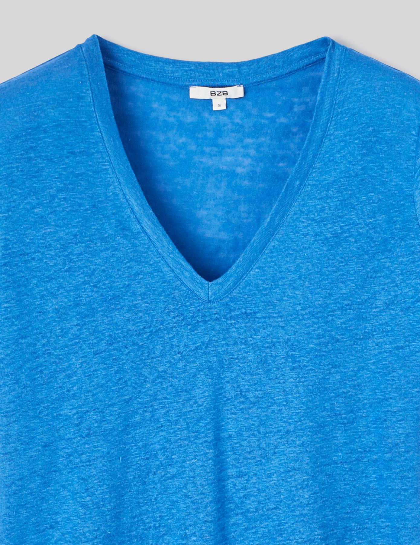 T-shirt en lin uni