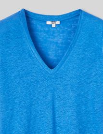 T-shirt en lin uni