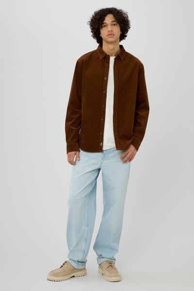 Chemise droite en velours