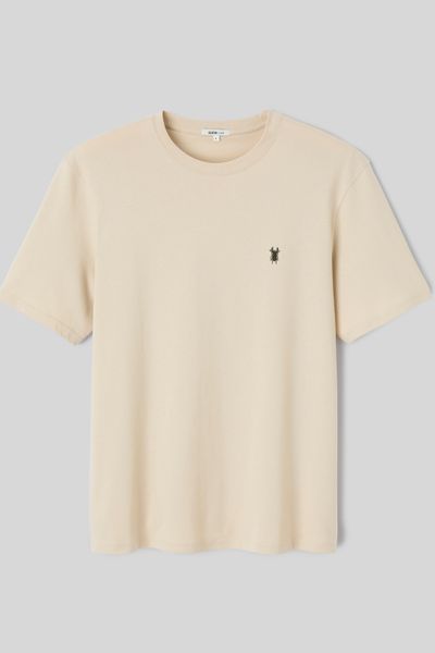 T-shirt broderie poitrine