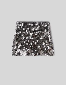 Jupe courte sequins