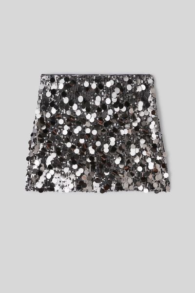 Jupe courte sequins