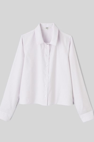 Chemise courte rayée