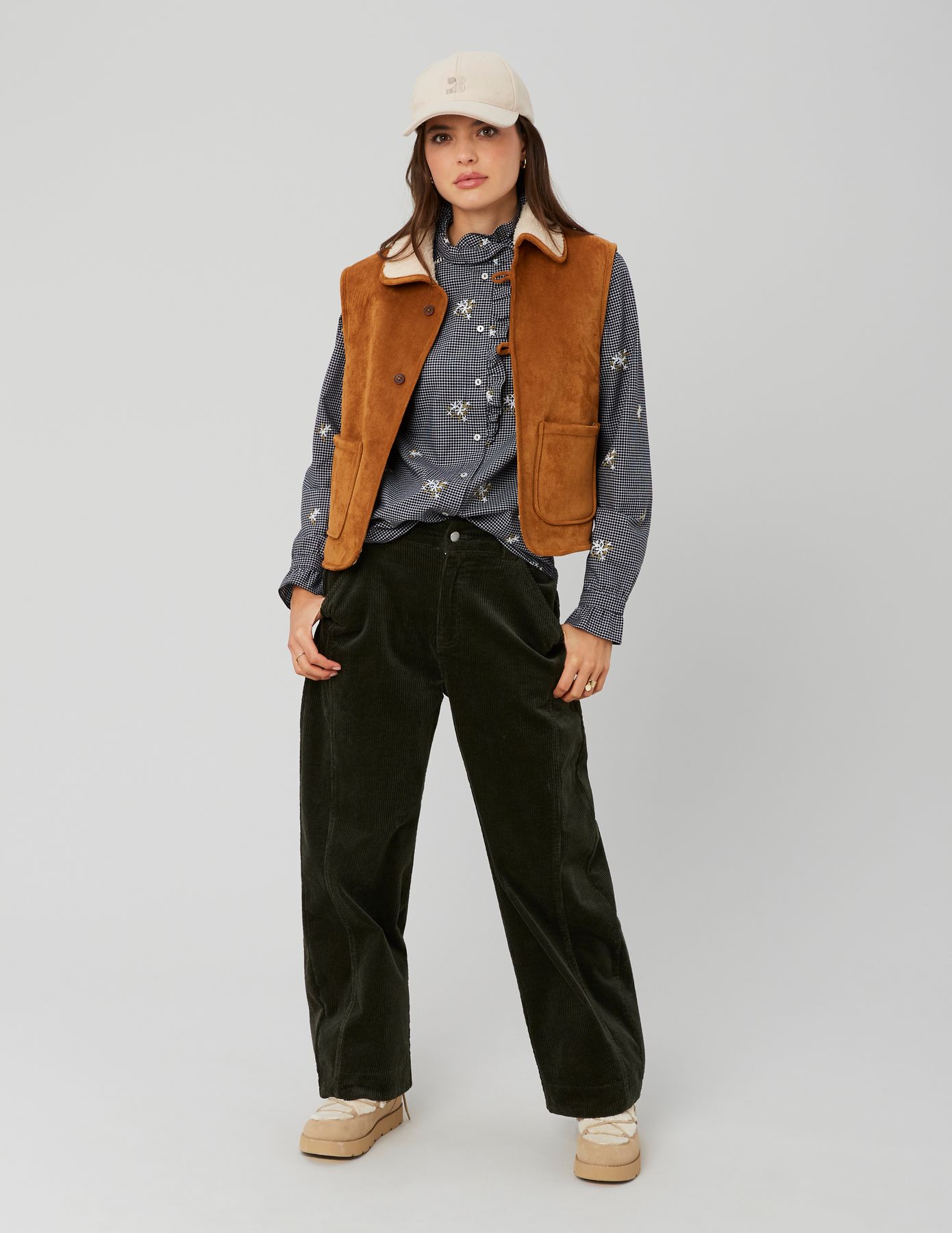 Pantalon velours balloon