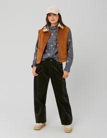 Pantalon velours balloon