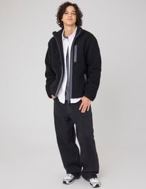 Blouson zippé sherpa