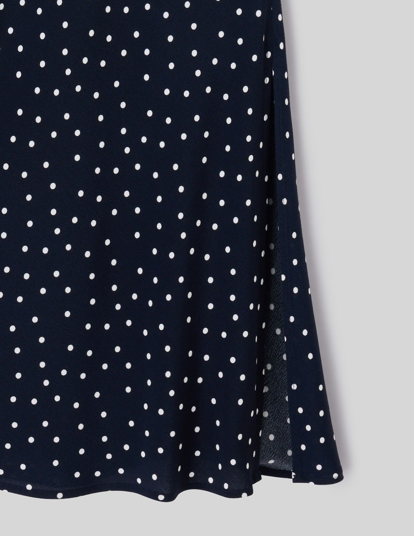 Jupe longue &agrave; pois