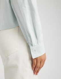 Chemise courte ray&eacute;e