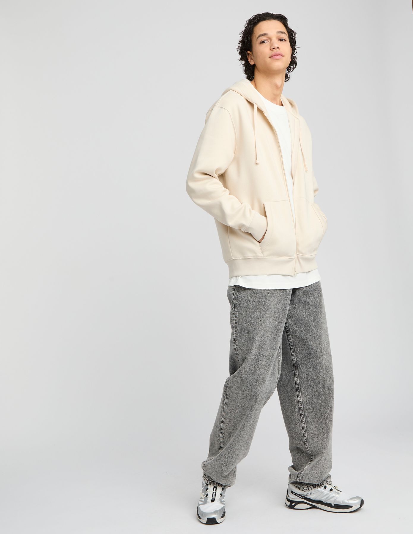 Sweat sherpa zippé à capuche