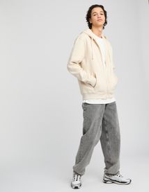 Sweat sherpa zippé à capuche