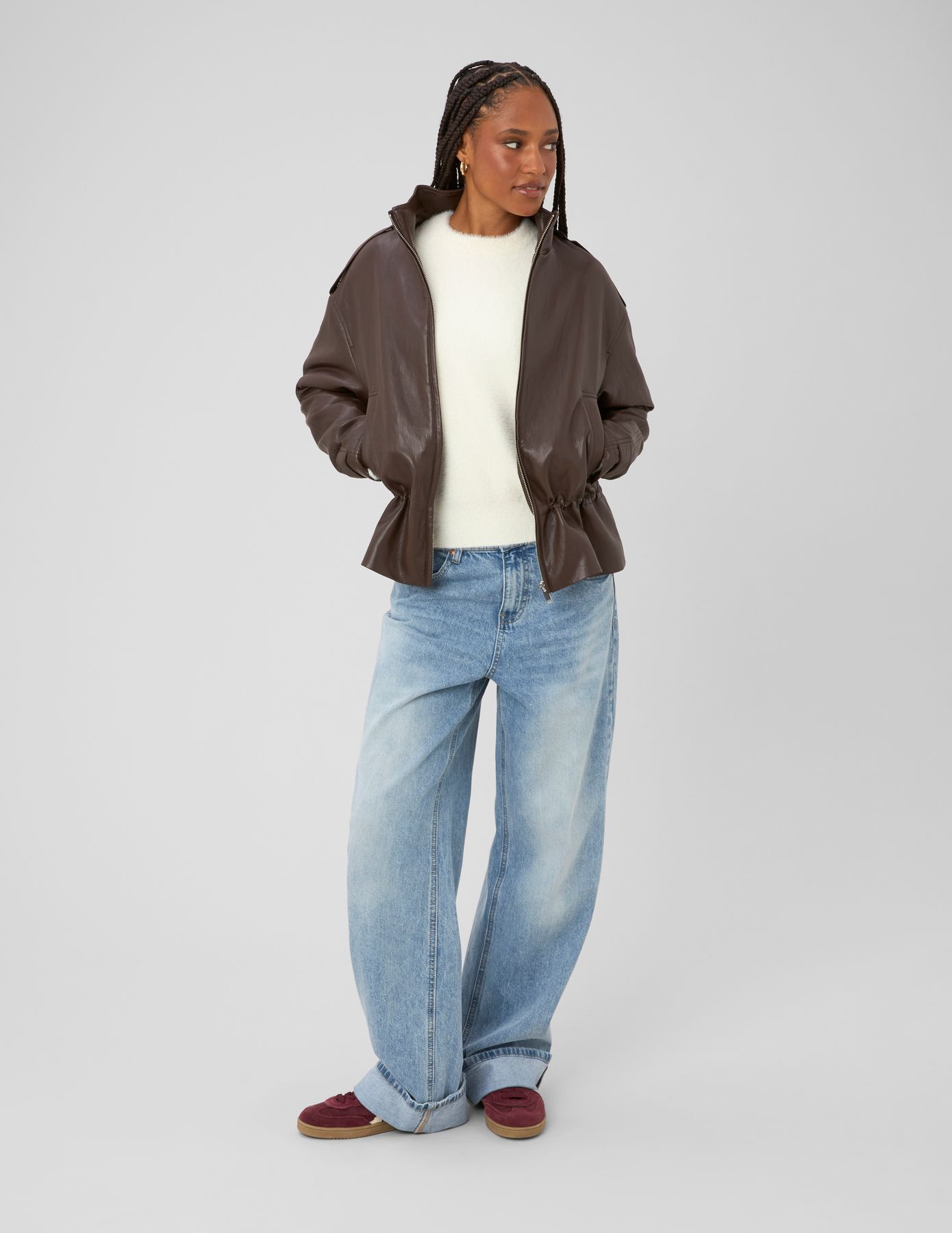 Veste en tissu enduit