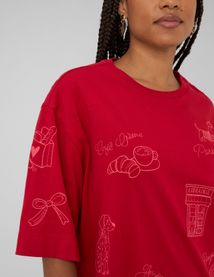 T-shirt brod&eacute; devant /dos