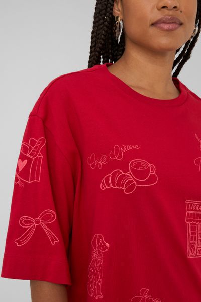 T-shirt brod&eacute; devant /dos