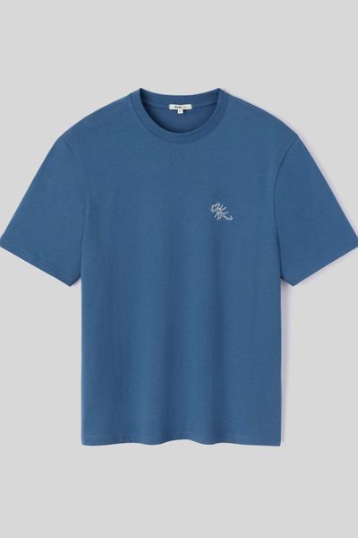 T-shirt broderie poitrine