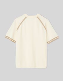 T-shirt en tricot bandes sport