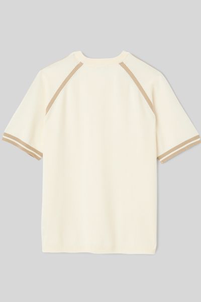 T-shirt en tricot bandes sport