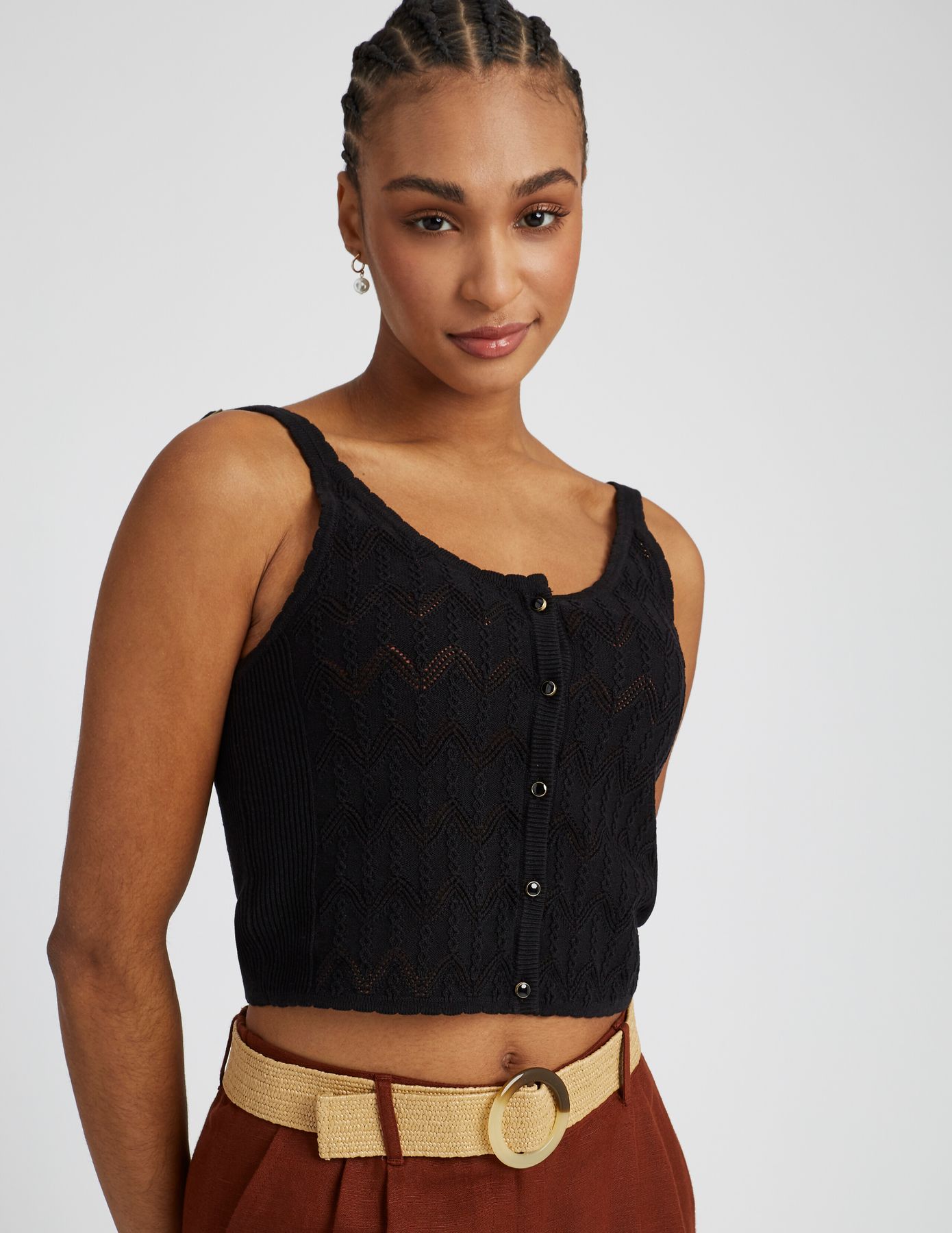 D&eacute;bardeur en crochet ajour&eacute;