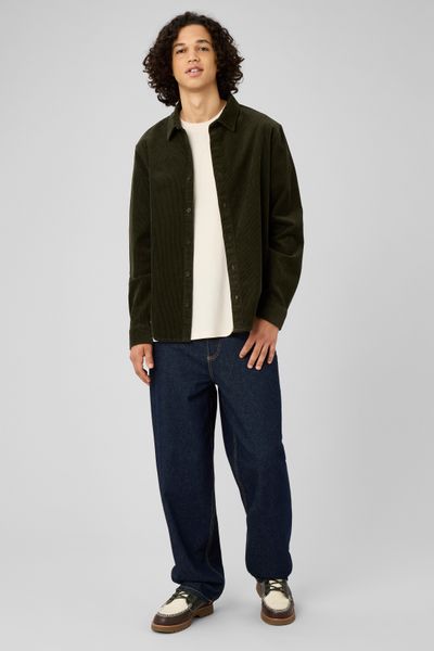 Chemise en velours c&ocirc;tel&eacute;