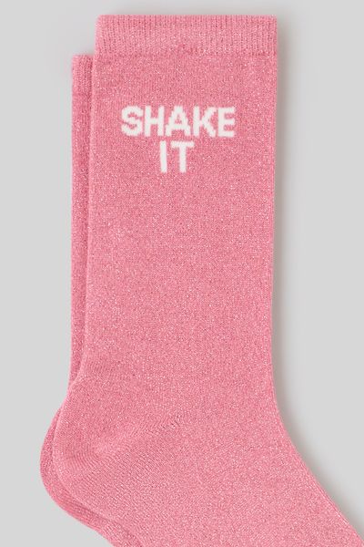 Chaussette unitaire wording lurex