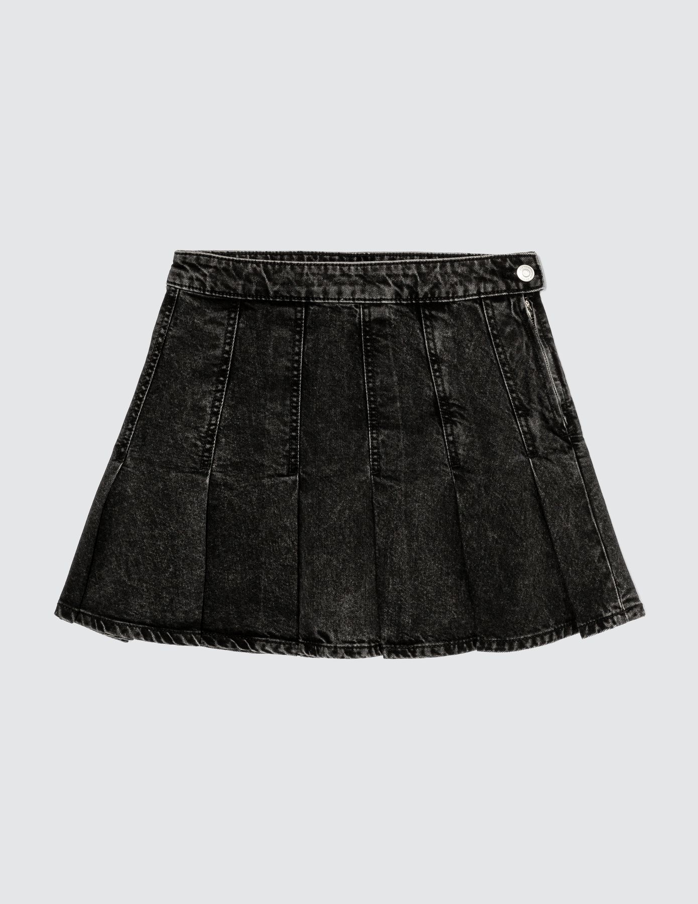 Jupe plissée en jean