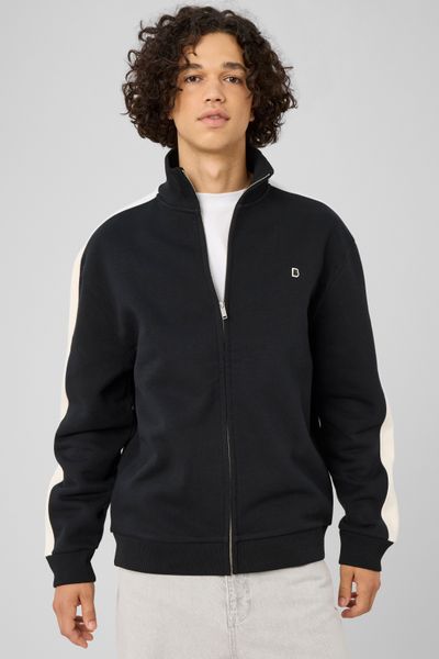 Sweat zipp&eacute; &agrave; bandes