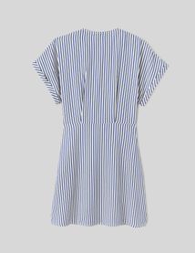 Robe courte rayée