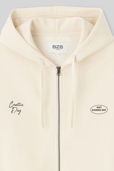 Sweat zippé imprimé