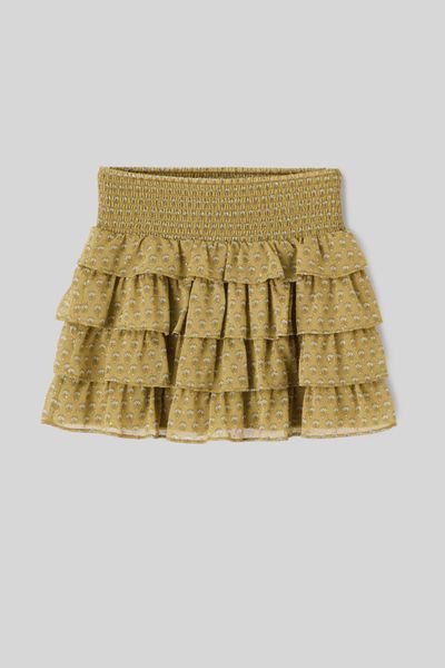 Jupe imprim&eacute;e &agrave; volants