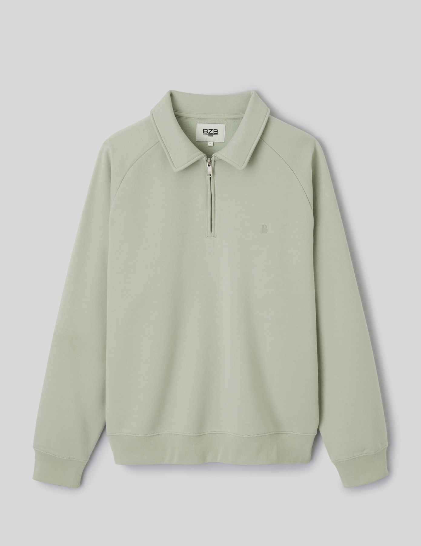 Sweat col polo zipp&eacute;