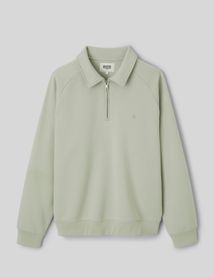 Sweat col polo zipp&eacute;