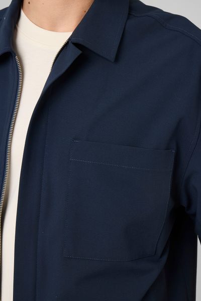 Chemise zipp&eacute;e manches courtes