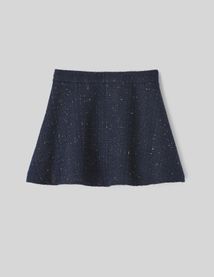Jupe patineuse en tweed