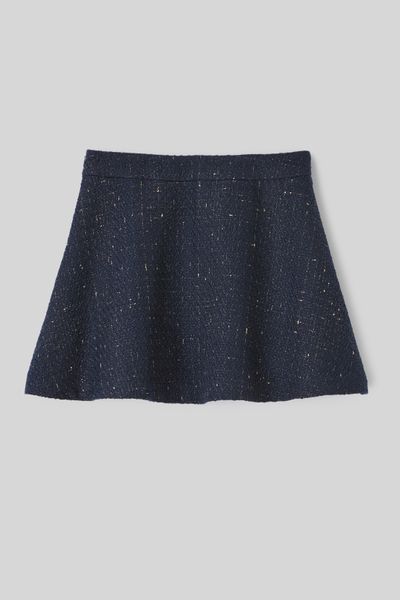 Jupe patineuse en tweed