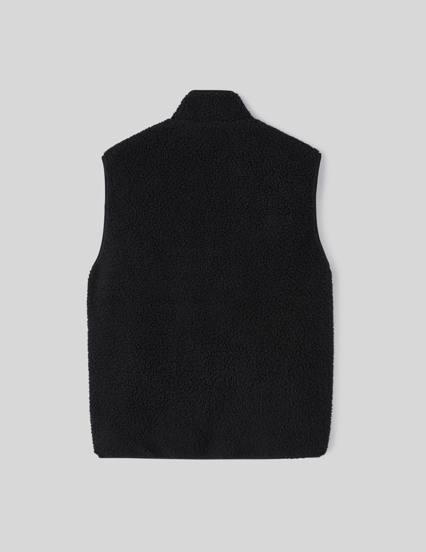 Veste zippée sans manches sherpa