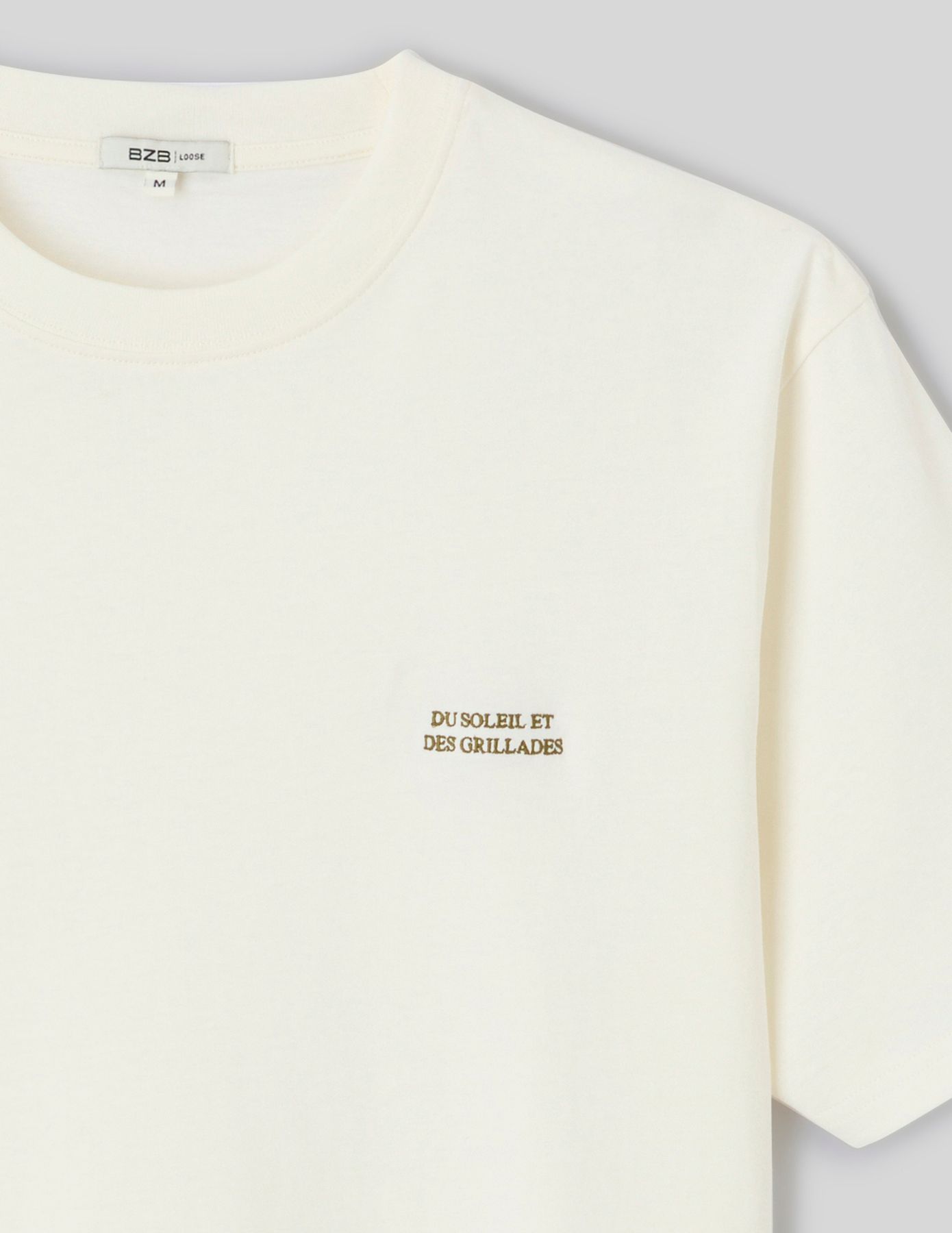 Tshirt brod&eacute; poitrine