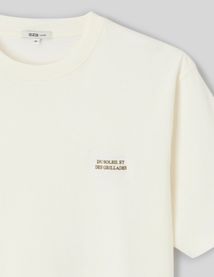 Tshirt brod&eacute; poitrine