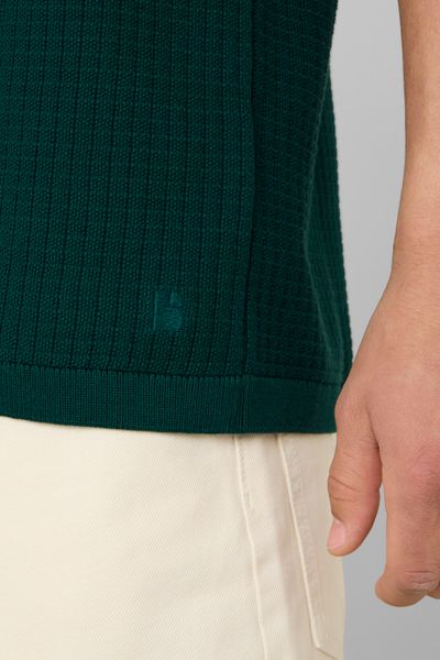 Polo maille c&ocirc;tel&eacute;e