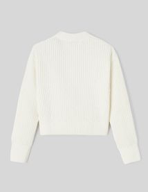 Pull col rond en maille