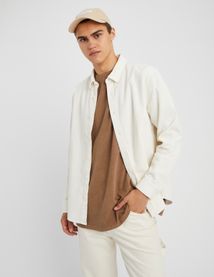 Chemise droite en velours