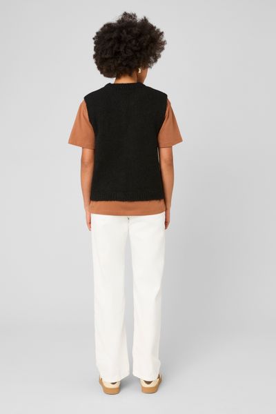 Gilet sans manches &agrave; noeuds