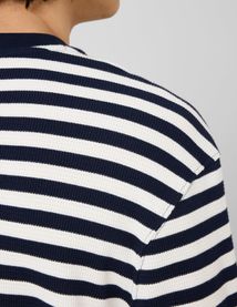 T-shirt marini&egrave;re mati&egrave;re gaufr&eacute;e